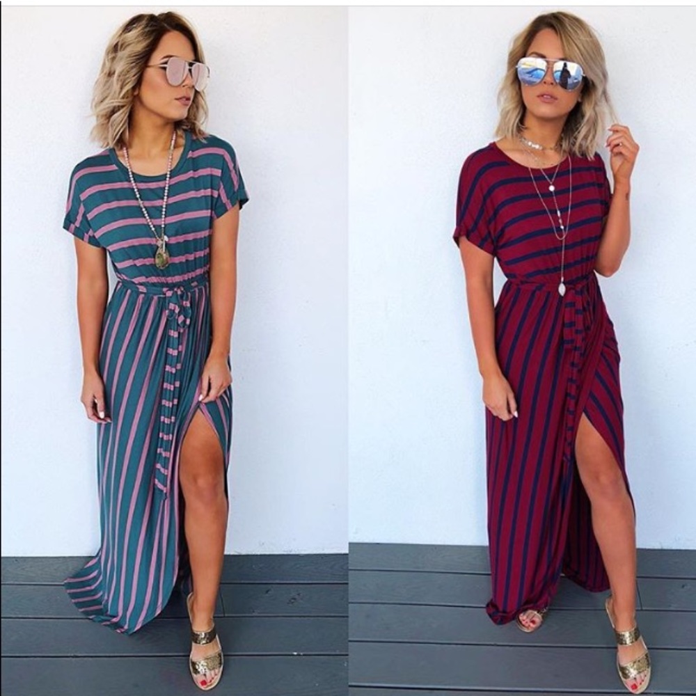 NWOT Shope Hope’s Striped Maxi